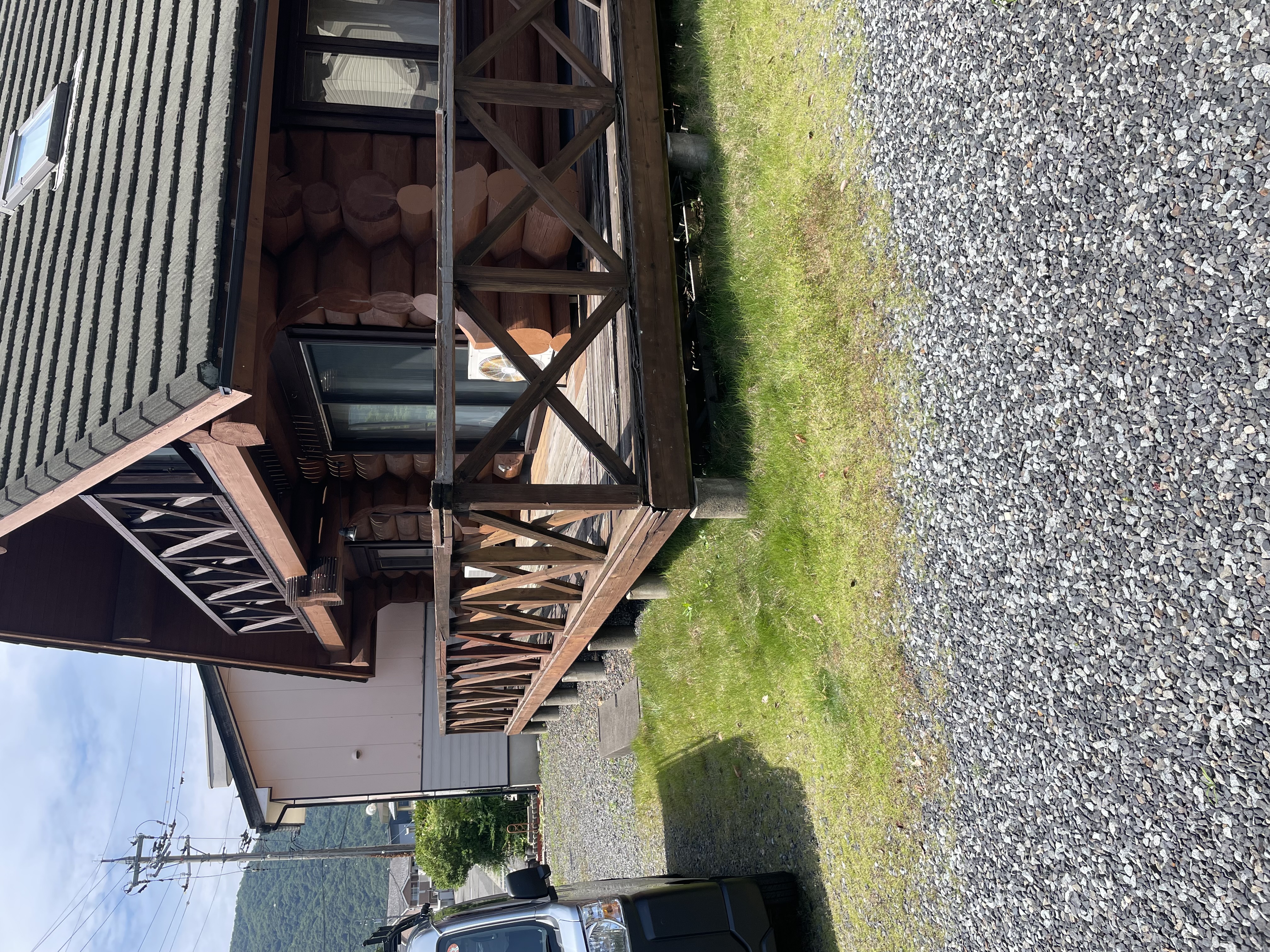 取替前のウッドデッキ